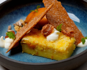 Torta de Elote, Sorbet de Manchamanteles